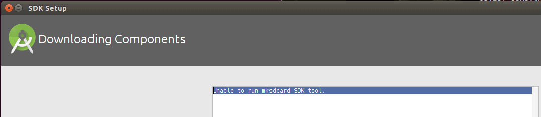 Unable to run mksdcard SDK tool
