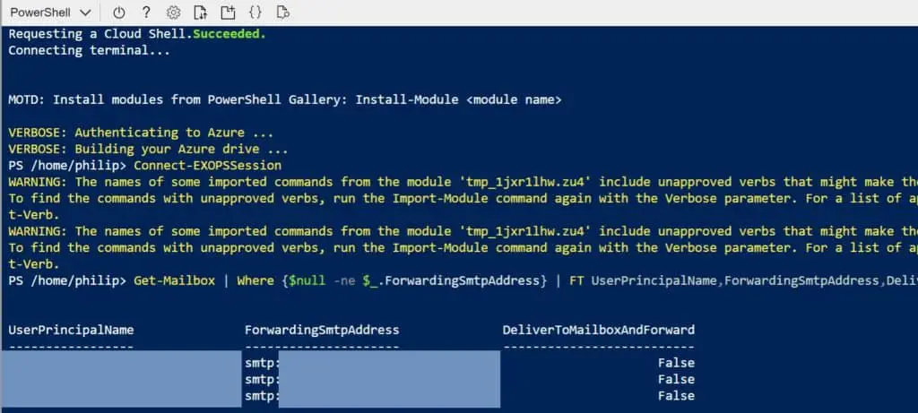 Enable Automatic Forwarding Office 365 Powershell