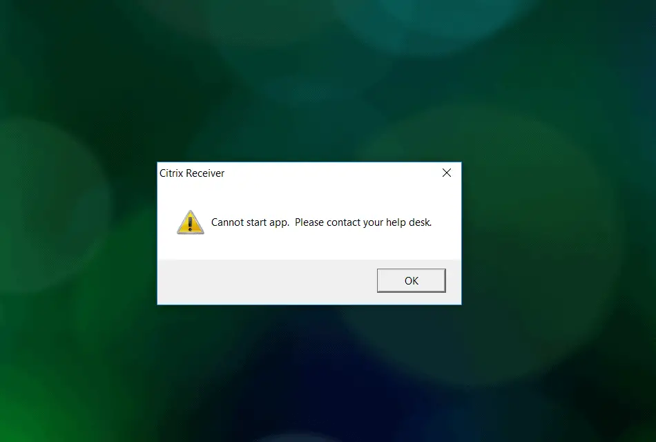 citrix receiver not working