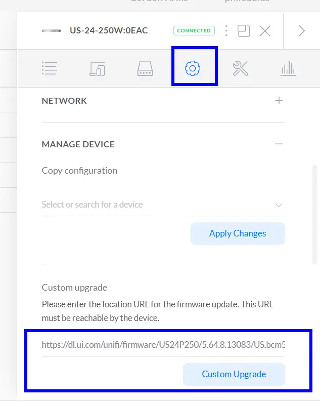 Unifi custom firmware upgrade