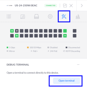 Unifi Debug Terminal