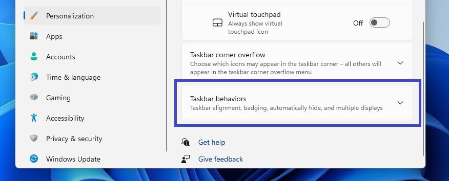 Windows 11 move taskbar